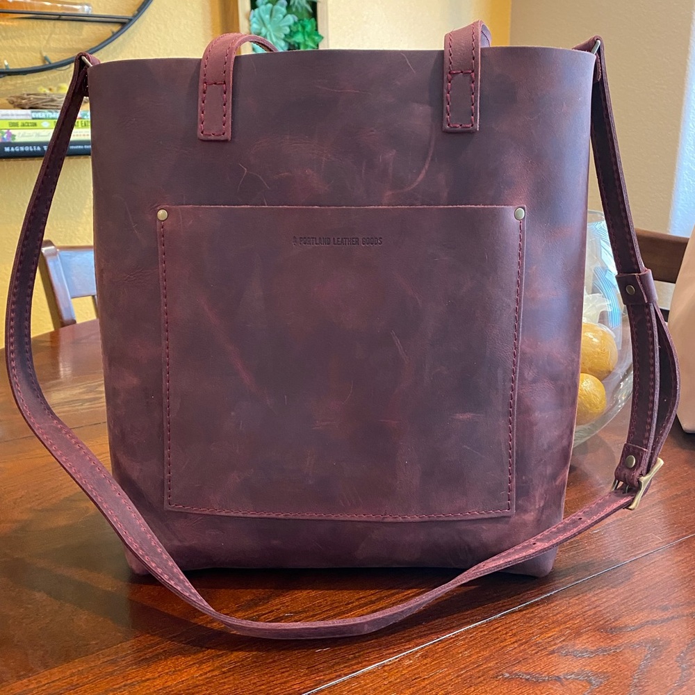 New Portland Leather Goods Full Crossbody Tote